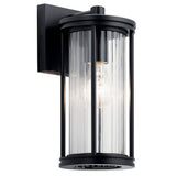 Barras Cylinder Outdoor Wall Light Black 5.5 Inch