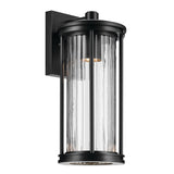 Barras Cylinder Outdoor Wall Light Black 7.25 Inch