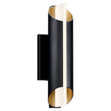 Astalis Outdoor Wall Light Textured Black 16.5 Inch