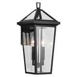 Regence Outdoor Wall Light Textured Black 19.25 Inch