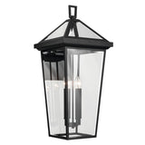 Regence Outdoor Wall Light Textured Black 30.25 Inch