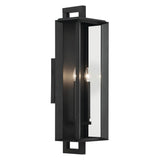 Kroft Outdoor Wall Light Textured Black 9 inch / 2 Light