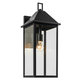 Prin Rectangle Outdoor Wall Light Black 9 Inch