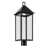 Prin Rectangle Post Lantern Outdoor Wall Light Black