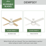 Dempsey Smart Fan with LED Light