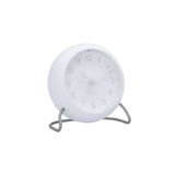 Arne Jacobsen Station Table Clock, White, H: 4.7" By Arne Jacobsen