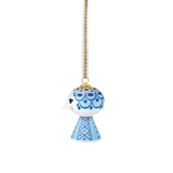 Bjørn Wiinblad Eva Christmas Ornament, Blue, H: 3" By Bjorn Wiinblad