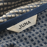 JUNA Check Towels, Dark Blue/Sand By JUNA