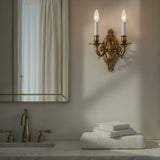 Milford 9.5'' Aged Brass Sconce by Crystorama