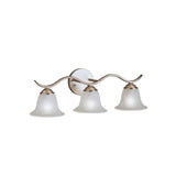 Dover Vanity Light Brushed Nickel 3 Light