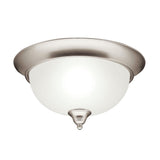 Dover Flush Semi Flush Mount Brushed Nickel 13.25 Inch