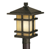 Cross Creek Outdoor Post Lantern Light Aged Bronze