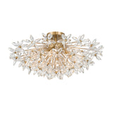 Adley 25.25'' Aged Brass Semi Flush Mount by Crystorama