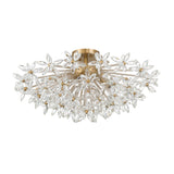 Adley 25.25'' Aged Brass Semi Flush Mount by Crystorama