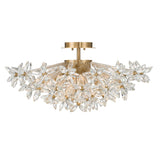 Adley 25.25'' Aged Brass Semi Flush Mount by Crystorama