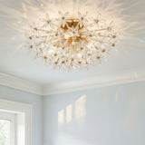 Adley 25.25'' Aged Brass Semi Flush Mount by Crystorama