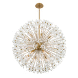 Adley 34'' Aged Brass Chandelier by Crystorama