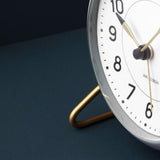 Arne Jacobsen Station Table Clock, H: 4.7" By Arne Jacobsen