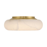 Acme 16'' Integrated LED Aged Brass Flush Mount by Crystorama