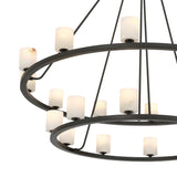 Aragon 46.75'' LED Matte Black Chandelier by Crystorama