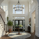Aragon 46.75'' LED Matte Black Chandelier by Crystorama