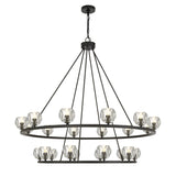 Aragon 48'' LED Matte Black Chandelier by Crystorama