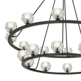 Aragon 48'' LED Matte Black Chandelier by Crystorama