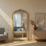 Arden 36'' Burnished Brass Mirror by Crystorama