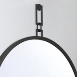 Brian Patrick Flynn Alston 40'' Matte Black Mirror by Crystorama