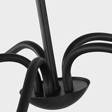 Abells Chandelier 5 Ligths Midnight Black By Generation Lighting - Detaield View1