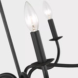 Abells Chandelier 5 Ligths Midnight Black By Generation Lighting - Detaield View2