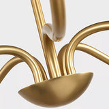 Abells Chandelier 5 Ligths Satin Brass By Generation Lighting - Detailed View1