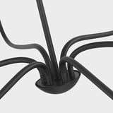 Abells Chandelier 6 Ligths Midnight Black By Generation Lighting - Detailed View1