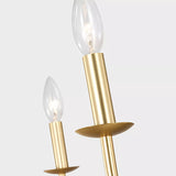 Abells Chandelier 6 Ligths Satin Brass By Generation Lighting - Detailed View2