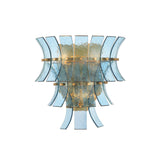 Abigail Sconce 15'' Aged Brass Blue