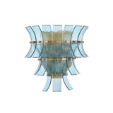 Abigail Sconce 15'' Aged Brass Blue