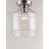 Acadia Semi-Flush Mount Satin Nickel by Maxim Lighting