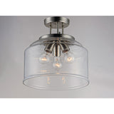 Acadia Semi-Flush Mount Satin Nickel by Maxim Lighting