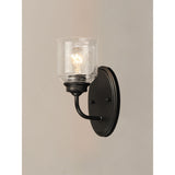 Acadia Wall Sconce Black by Maxim Lighting