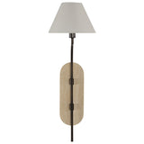 Acca Wall Light Powder Coated Dark Antique Bronze By Renwil Main View 2