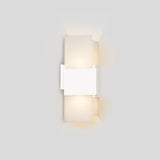 Acuo Outdoor Wall Sconce by Cerno - Textured White, side view