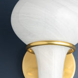 Adams Corner Wall Sconce Aged Brass By Hudson Valley - Detailed View