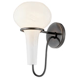 Adams Corner Wall Sconce Black Nickel By Hudson Valley