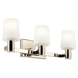 Adani wall Sconce 3 Lights Polished Nickel By Kichler