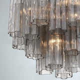 Addis 4 Light Semi Flush Mount Polished Chrome Tronchi White Smoke By Crystorama - Lifestyle View