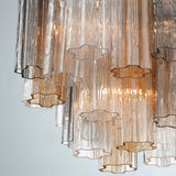 Addis Chandelier Aged Brass Tronchi Glass Autumn 17 Inch By Crystorama Detailed View