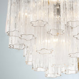 Addis Chandelier Polished Chrome Tronchi Glass Clear 17 Inch By Crystorama Detailed View