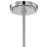 Addis Chandelier Polished Chrome Tronchi Glass White 17 Inch By Crystorama - Canopy View