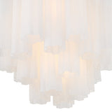 Addis Chandelier Polished Chrome Tronchi Glass White 17 Inch By Crystorama - Detailed View1