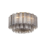 Addis Flush Mount 22.25'' Aged Brass Smoke